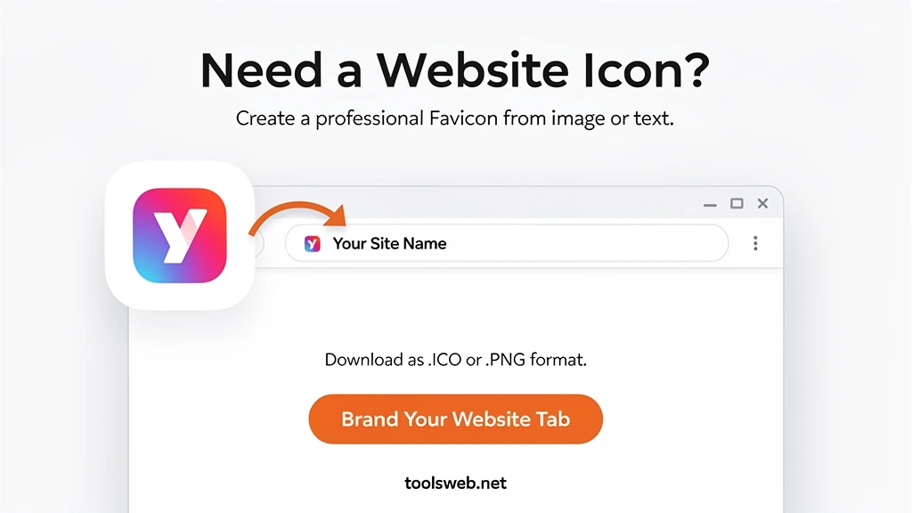 Create a professional Favicon from image or text